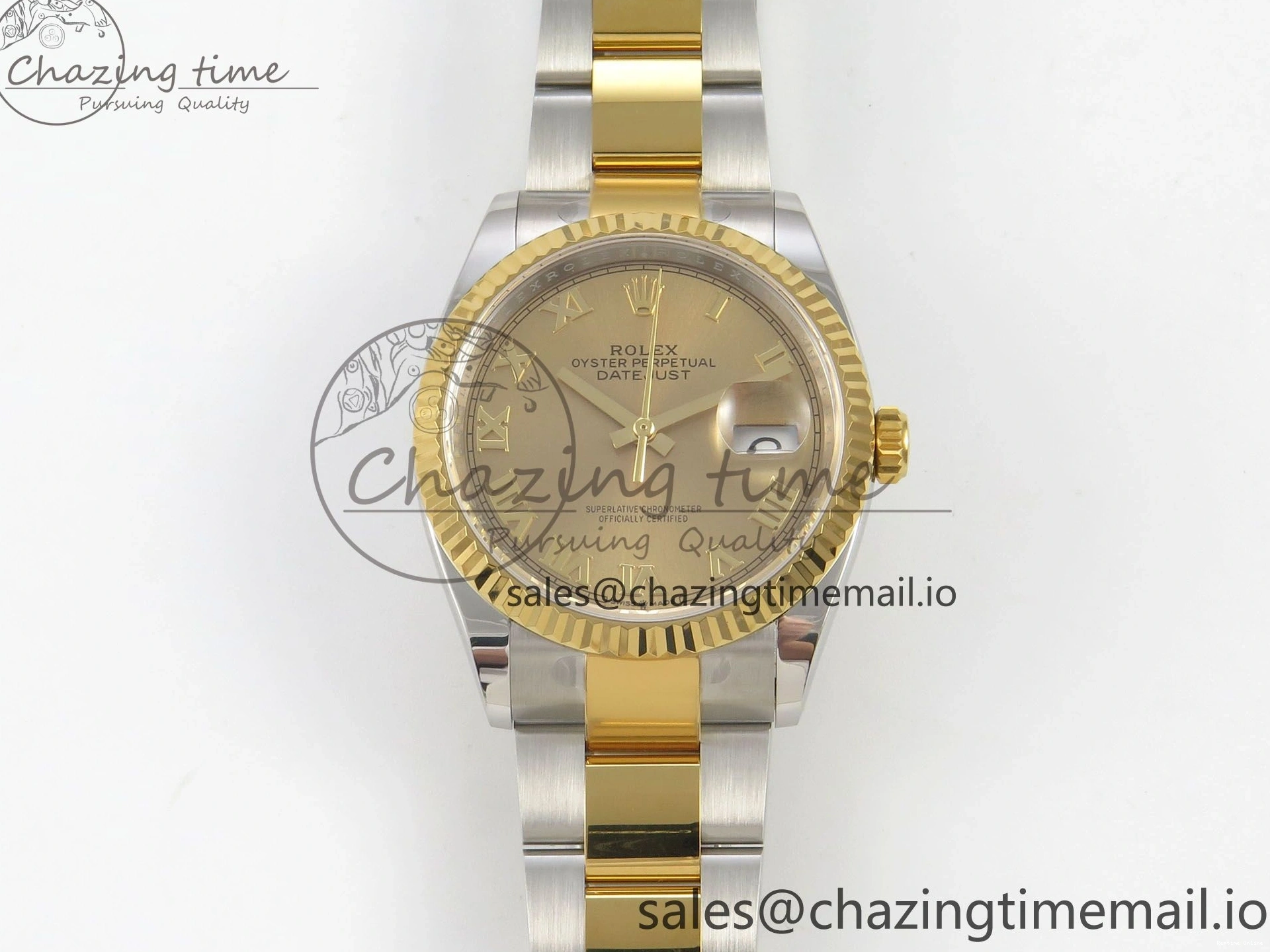 0111 DateJust 36 SS YG ARF 1:1 Best Edition 904L Steel YG Roman Dial on Oyster Bracelet SH SportInspired 101